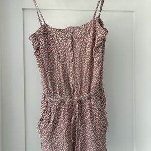 Floral Spaghetti Strap Romper